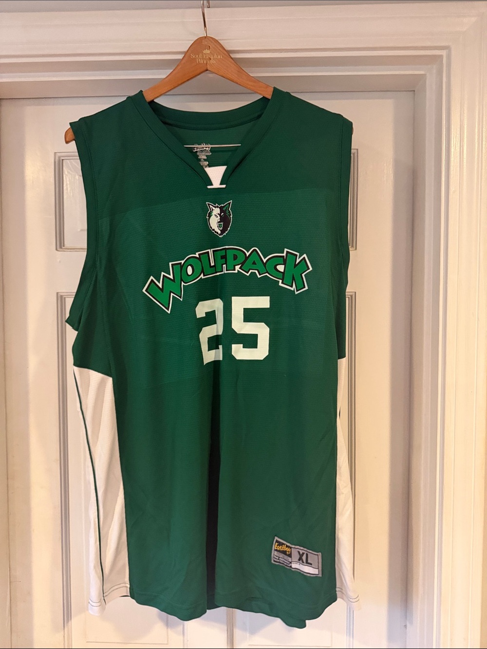 Wolfpack #25 Men's Green Basketball Jersey - XL